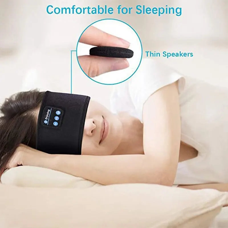 Bluetooth Earphones Sleeping Headband Elastic Wireless Headphones Music Eye Mask Wireless Headset Headband